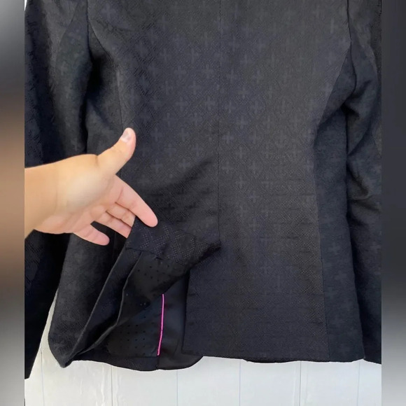 Juice Couture Notched Lapel goth Single-Breasted Blazer size 2 - Picture 9 of 14